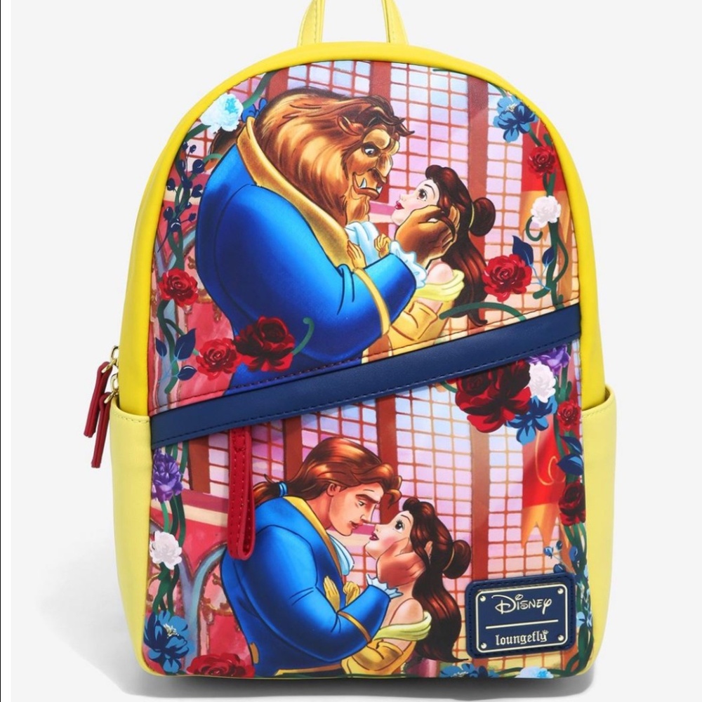 Loungefly Beauty and the Beast Transformation Mini Backpack Belle Prince Adam